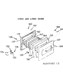 Upper & Lower Doors parts for Kenmore Range 103.4267493 (1034267493, 103 4267493) from AppliancePartsPros.com
