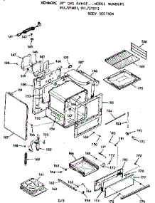 Body Section parts for Kenmore Range 911.7278012 (9117278012, 911 7278012) from AppliancePartsPros.com