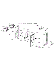 Upper Oven Control Panel parts for Kenmore Range 103.7867660 (1037867660, 103 7867660) from AppliancePartsPros.com