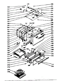 Oven & Broiler Doors & Locking System parts for Kenmore Range 103.7476840 (1037476840, 103 7476840) from AppliancePartsPros.com