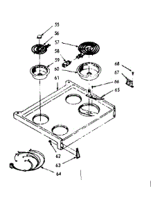 Main Top Section parts for Kenmore Range 103.9426730 (1039426730, 103 9426730) from AppliancePartsPros.com