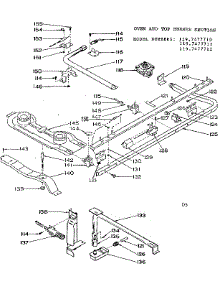 Oven And Top Burner Section parts for Kenmore Range 119.7477711 (1197477711, 119 7477711) from AppliancePartsPros.com