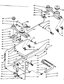 Burner Section parts for Kenmore Range 103.7137002 (1037137002, 103 7137002) from AppliancePartsPros.com