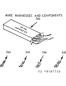 Wire Harnesses And Components parts for Kenmore Range 911.9187710 (9119187710, 911 9187710) from AppliancePartsPros.com