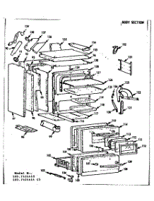 Body Section parts for Kenmore Range 103.7424410 (1037424410, 103 7424410) from AppliancePartsPros.com
