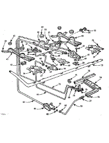Burner Section parts for Kenmore Range 103.760620 (103760620, 103 760620) from AppliancePartsPros.com