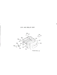 Oven & Broiler Door parts for Kenmore Range 103.4267393 (1034267393, 103 4267393) from AppliancePartsPros.com
