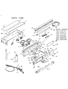 Control Panel parts for Kenmore Range 103.4267393 (1034267393, 103 4267393) from AppliancePartsPros.com