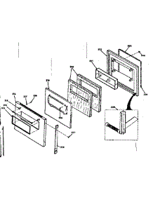 Lower Porcelain Door parts for Kenmore Range 850.4277241 (8504277241, 850 4277241) from AppliancePartsPros.com