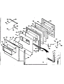 Upper Porcelain Door parts for Kenmore Range 850.4277241 (8504277241, 850 4277241) from AppliancePartsPros.com