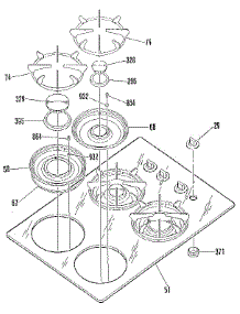 Main Top Section parts for Kenmore Range 911.3378816 (9113378816, 911 3378816) from AppliancePartsPros.com
