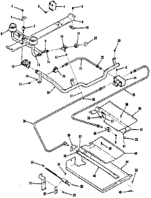 Burner Section parts for Kenmore Range 278.3548811 (2783548811, 278 3548811) from AppliancePartsPros.com