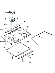 Main Top parts for Kenmore Range 278.3548811 (2783548811, 278 3548811) from AppliancePartsPros.com