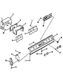 Control Panel parts for Kenmore Range 278.3548811 (2783548811, 278 3548811) from AppliancePartsPros.com