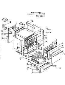 Body Section parts for Kenmore Range 119.7467711 (1197467711, 119 7467711) from AppliancePartsPros.com