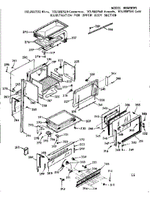 Upper Body Section parts for Kenmore Range 103.9887510 (1039887510, 103 9887510) from AppliancePartsPros.com