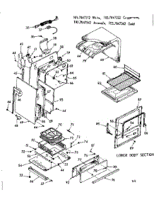 Lower Body Section parts for Kenmore Range 103.7847322 (1037847322, 103 7847322) from AppliancePartsPros.com