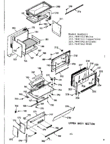 Upper Body Section parts for Kenmore Range 103.7847322 (1037847322, 103 7847322) from AppliancePartsPros.com