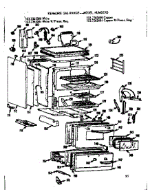 Body Section parts for Kenmore Range 103.7365400 (1037365400, 103 7365400) from AppliancePartsPros.com