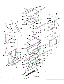Upper Oven Pedestal Section parts for Kenmore Range 911.7898311 (9117898311, 911 7898311) from AppliancePartsPros.com