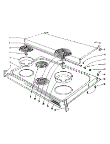 Cook Top Section parts for Kenmore Range 101.9966440 (1019966440, 101 9966440) from AppliancePartsPros.com