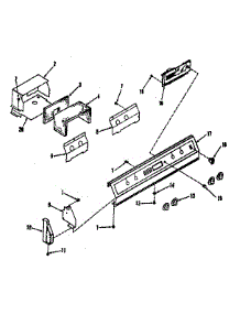 Control Panel parts for Kenmore Range 278.3548810 (2783548810, 278 3548810) from AppliancePartsPros.com