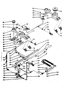 Burner Section parts for Kenmore Range 103.7147000 (1037147000, 103 7147000) from AppliancePartsPros.com