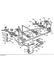 Burner Section parts for Kenmore Range 103.294060 (103294060, 103 294060) from AppliancePartsPros.com