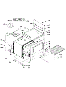 Body Section parts for Kenmore Range 119.7178210 (1197178210, 119 7178210) from AppliancePartsPros.com
