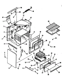 Body Section parts for Kenmore Range 911.6168510 (9116168510, 911 6168510) from AppliancePartsPros.com