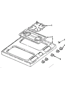 Main Top parts for Kenmore Range 119.7107210 (1197107210, 119 7107210) from AppliancePartsPros.com