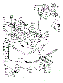 Burner Section parts for Kenmore Range 103.7407100 (1037407100, 103 7407100) from AppliancePartsPros.com