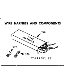 Wire Harness And Components parts for Kenmore Range 103.3247301 (1033247301, 103 3247301) from AppliancePartsPros.com