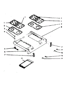 Main Top Section parts for Kenmore Range 103.7717021 (1037717021, 103 7717021) from AppliancePartsPros.com