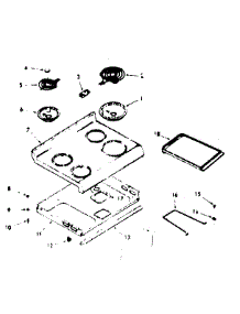 Main Top Section parts for Kenmore Range 103.9747311 (1039747311, 103 9747311) from AppliancePartsPros.com