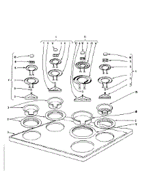 Cook Top Section parts for Kenmore Range 101.934620 (101934620, 101 934620) from AppliancePartsPros.com