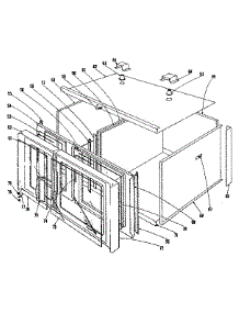 Oven Structure Section parts for Kenmore Range 101.9966400 (1019966400, 101 9966400) from AppliancePartsPros.com
