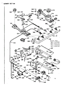 Burner Section parts for Kenmore Range 103.7337161 (1037337161, 103 7337161) from AppliancePartsPros.com