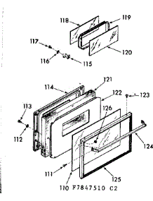 Lower Oven Door Section parts for Kenmore Range 103.7847540 (1037847540, 103 7847540) from AppliancePartsPros.com