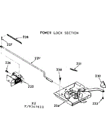 Power Lock Section parts for Kenmore Range 103.9367611 (1039367611, 103 9367611) from AppliancePartsPros.com