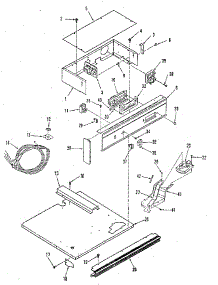 Control Panel Section parts for Kenmore Range 278.4288894 (2784288894, 278 4288894) from AppliancePartsPros.com