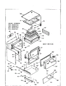 Body Section parts for Kenmore Range 911.9207316 (9119207316, 911 9207316) from AppliancePartsPros.com