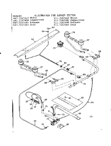 Burner Section parts for Kenmore Range 911.7247410 (9117247410, 911 7247410) from AppliancePartsPros.com