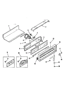 Control Panel Section parts for Kenmore Range 278.3248215 (2783248215, 278 3248215) from AppliancePartsPros.com
