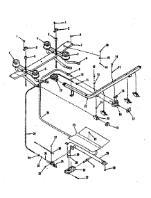 Burner Section parts for Kenmore Range 911.7218810 (9117218810, 911 7218810) from AppliancePartsPros.com