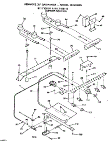 Burner Section parts for Kenmore Range 911.7108113 (9117108113, 911 7108113) from AppliancePartsPros.com
