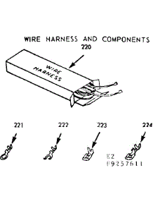 Wire Harness And Components parts for Kenmore Range 911.9257611 (9119257611, 911 9257611) from AppliancePartsPros.com