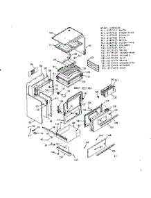 Body Section parts for Kenmore Range 911.6357445 (9116357445, 911 6357445) from AppliancePartsPros.com
