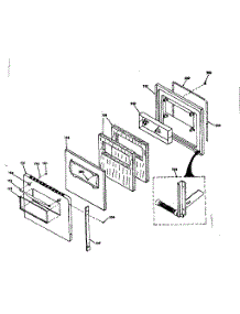 Lower Oven Door parts for Kenmore Range 850.4277321 (8504277321, 850 4277321) from AppliancePartsPros.com
