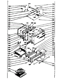 Oven & Broiler Doors & Locking System parts for Kenmore Range 103.7377041 (1037377041, 103 7377041) from AppliancePartsPros.com